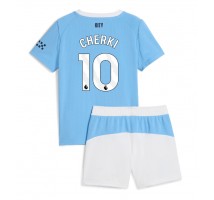 Manchester City Rayan Cherki #10 Koszulka Podstawowa dzieci 2025-26 Krótki Rękaw (+ krótkie spodenki)